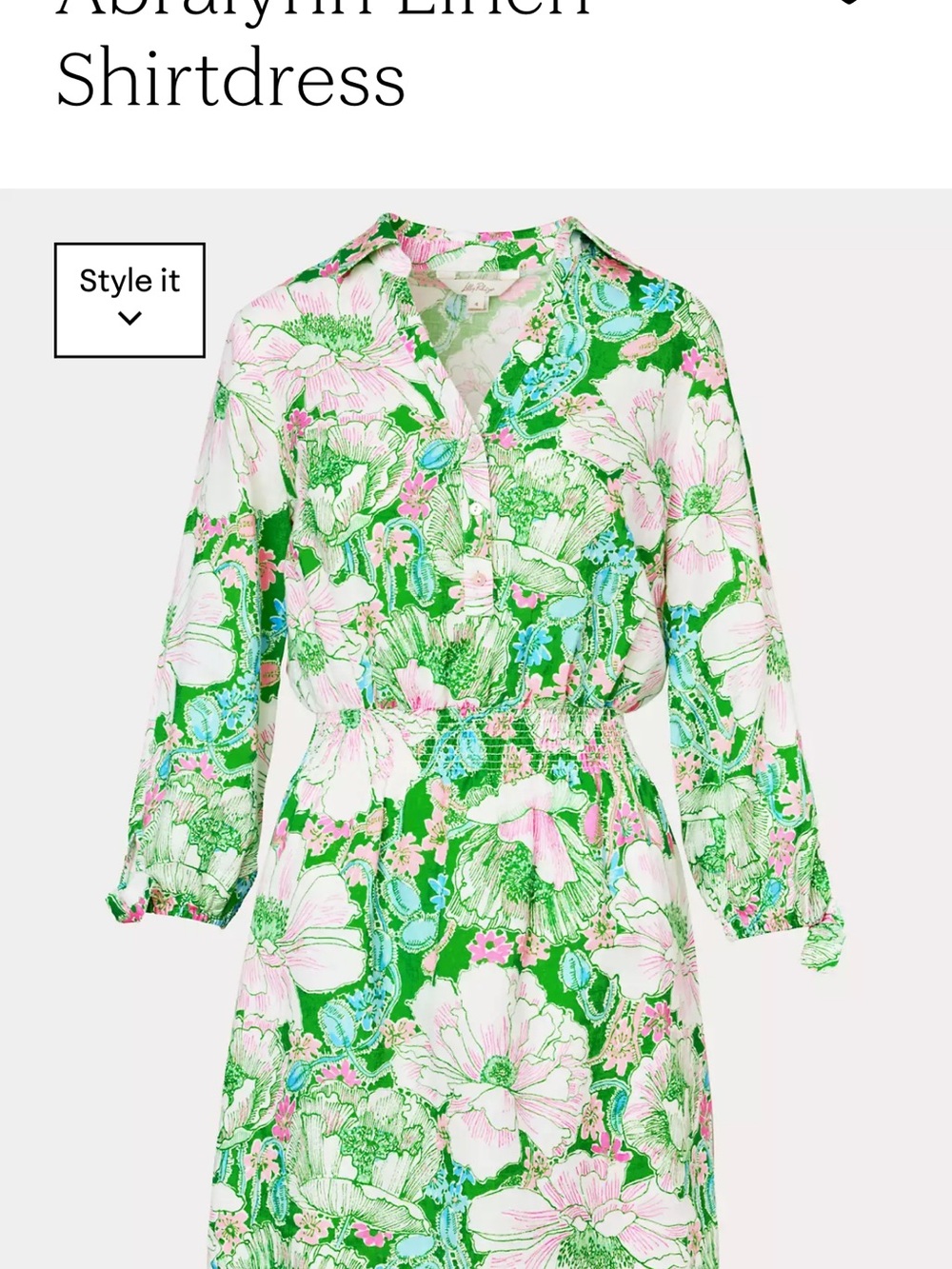 Lilly Pulitzer Linen Shirtdress